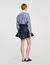 Kurzer Jeansrock mit Volants