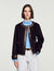 Kurzer Mantel mit Lederdetails - Damen | Sandro