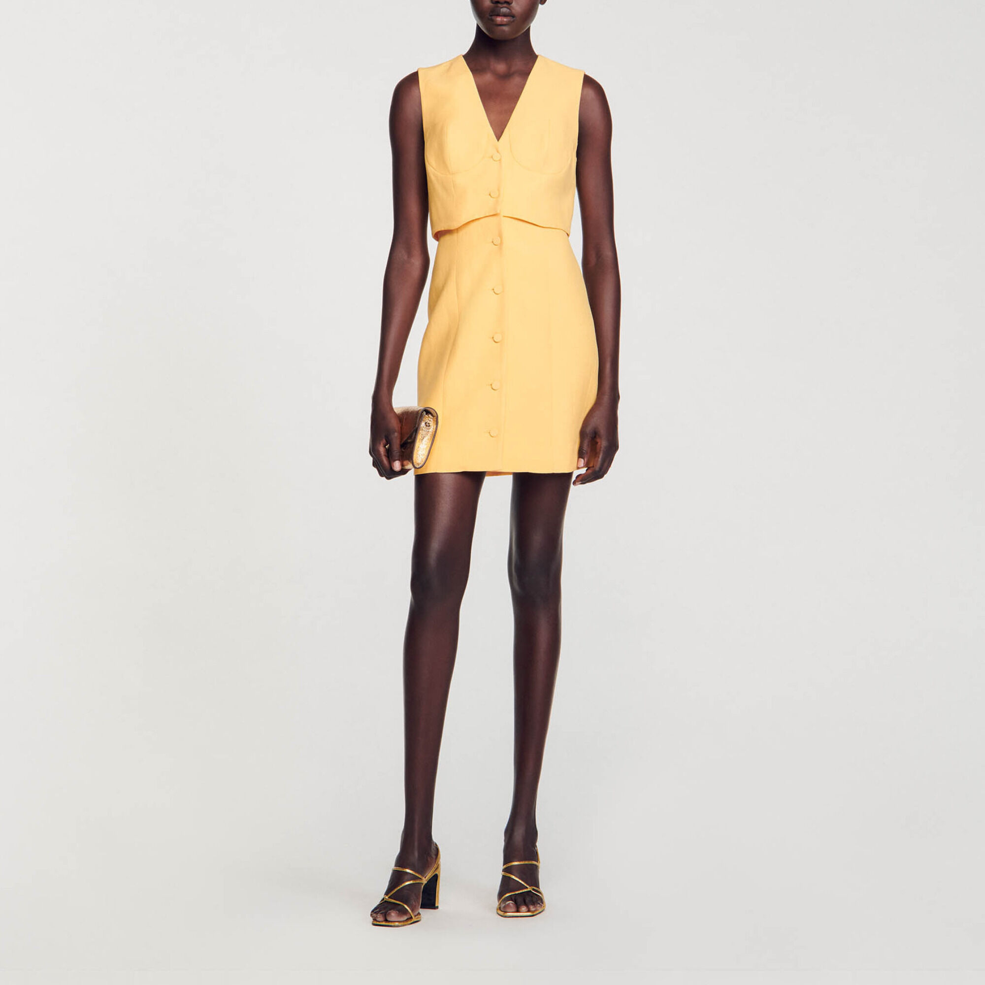 Kurzes Kleid im 2-in-1-Look
