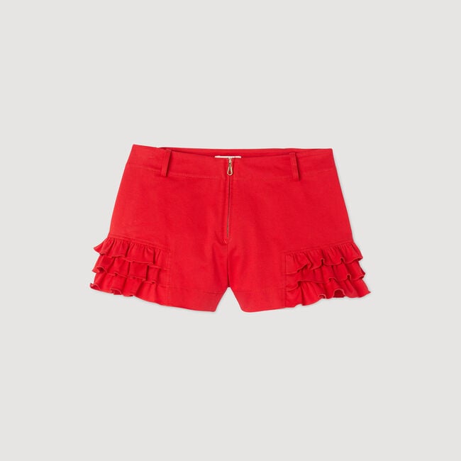 Shorts mit Volants