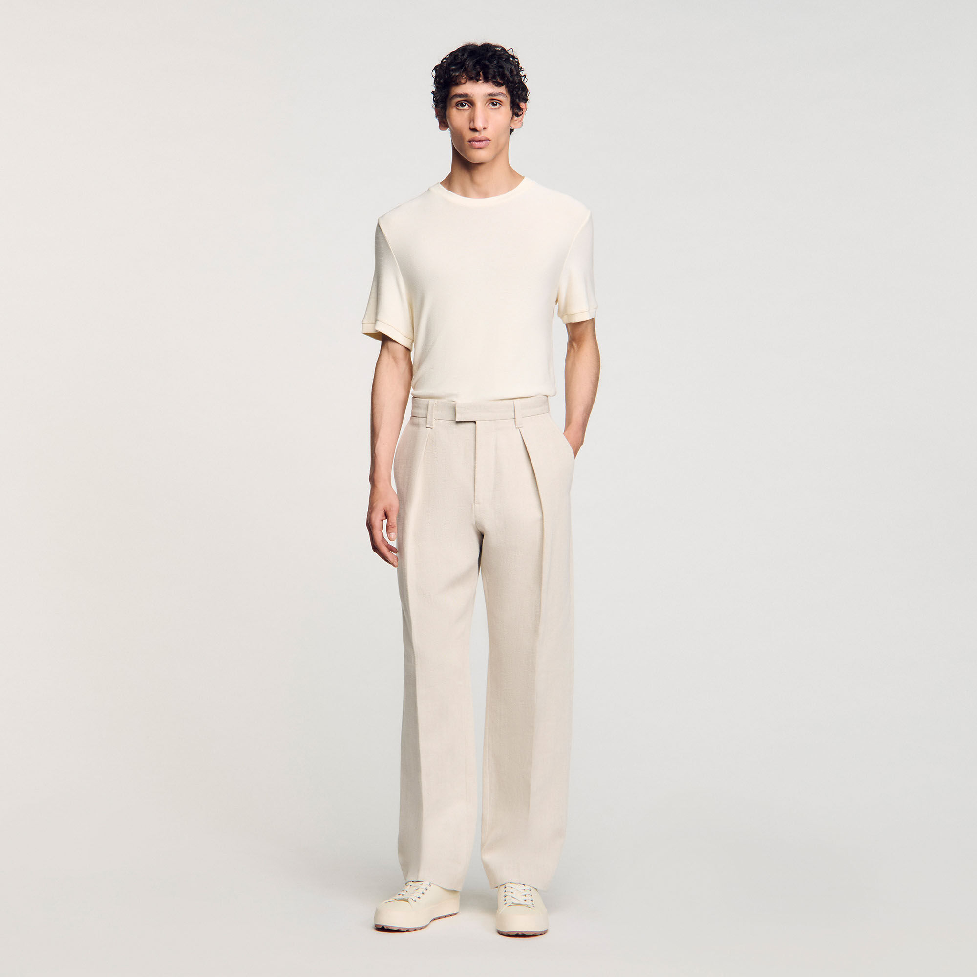 Weite Bundfaltenhose