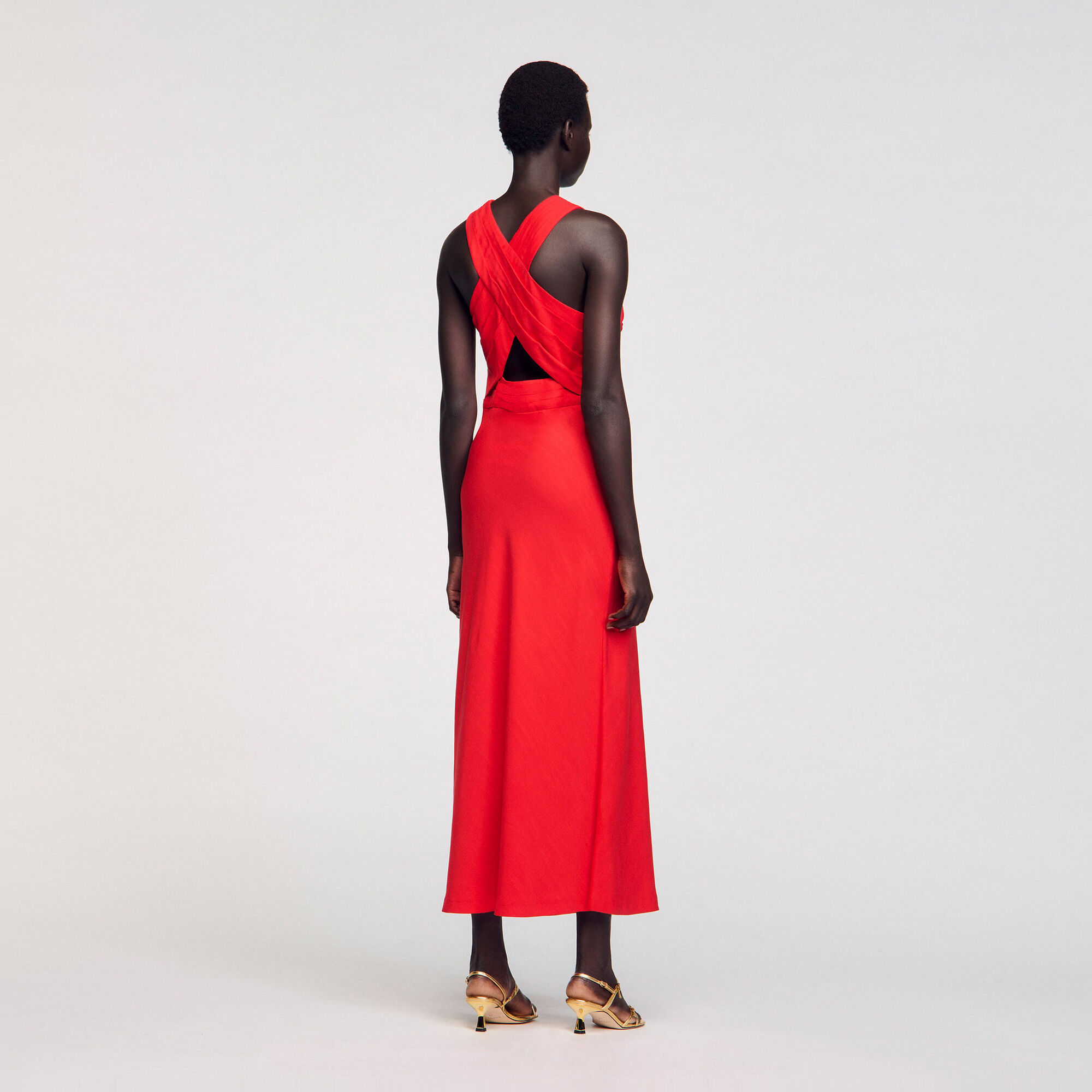 Langes Wickelkleid - Damen | Sandro