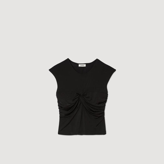 Drapiertes T-Shirt