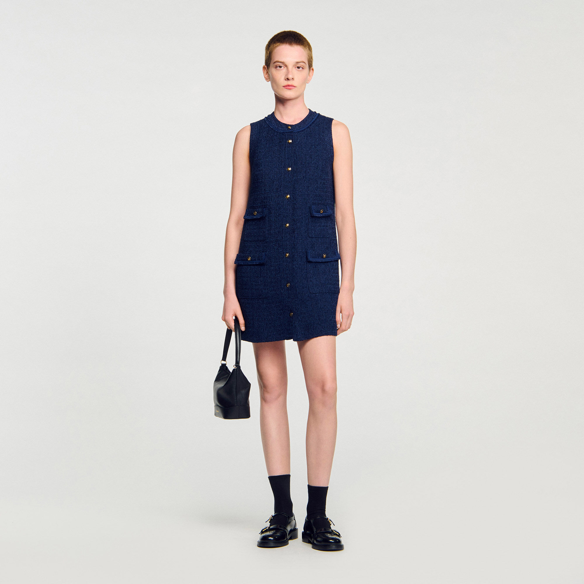 Kurzes Tweedkleid