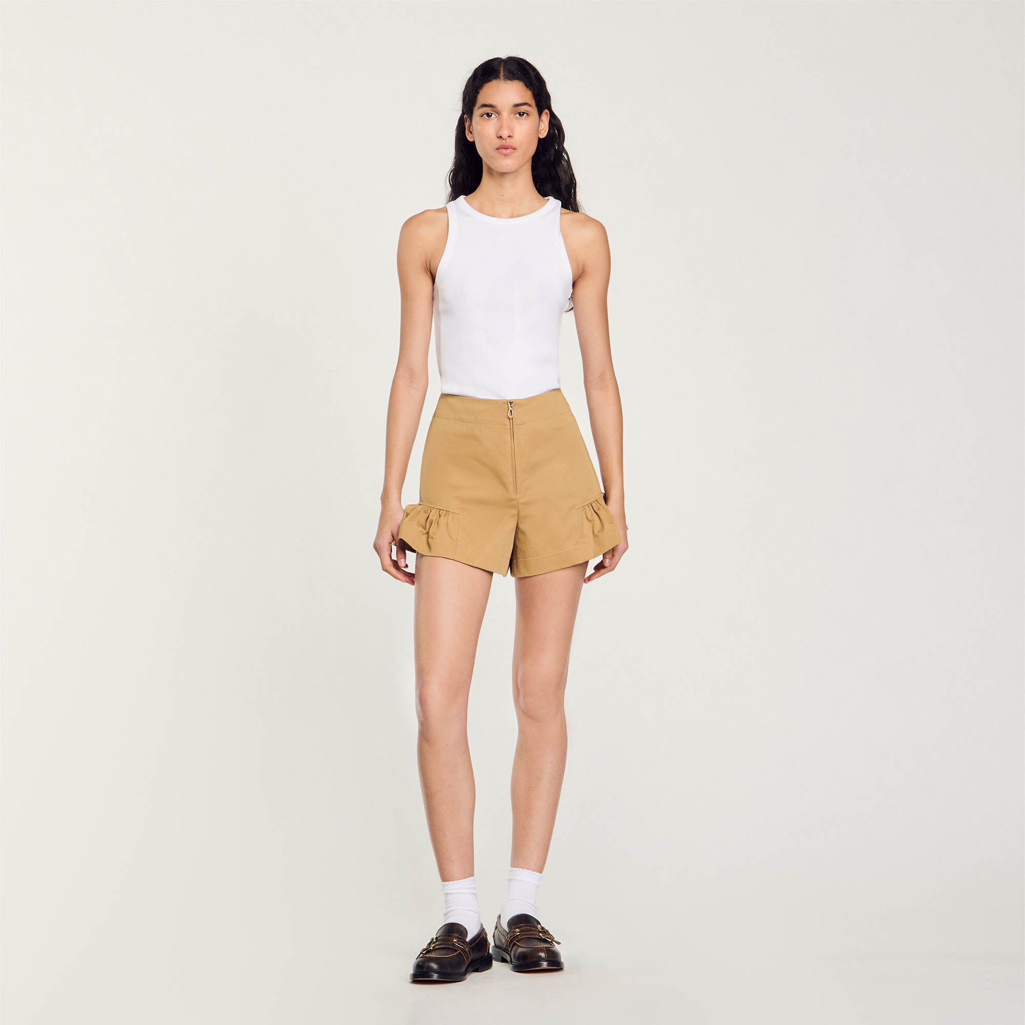 Shorts mit Volants