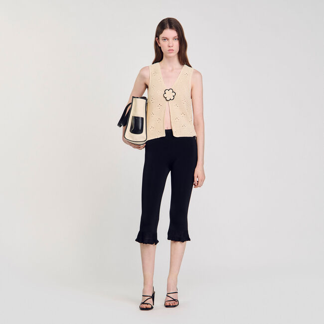 Caprihose mit Volants