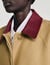 Langer Trenchcoat mit Lederkragen