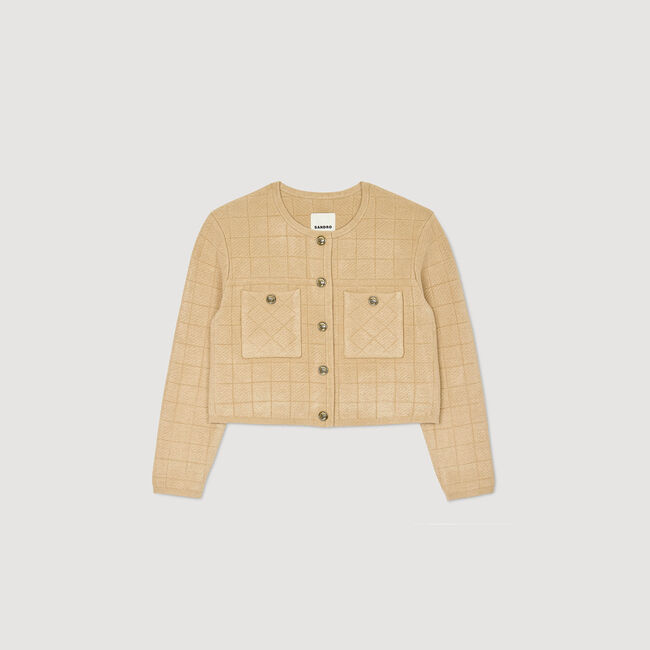 Kurze Strickjacke