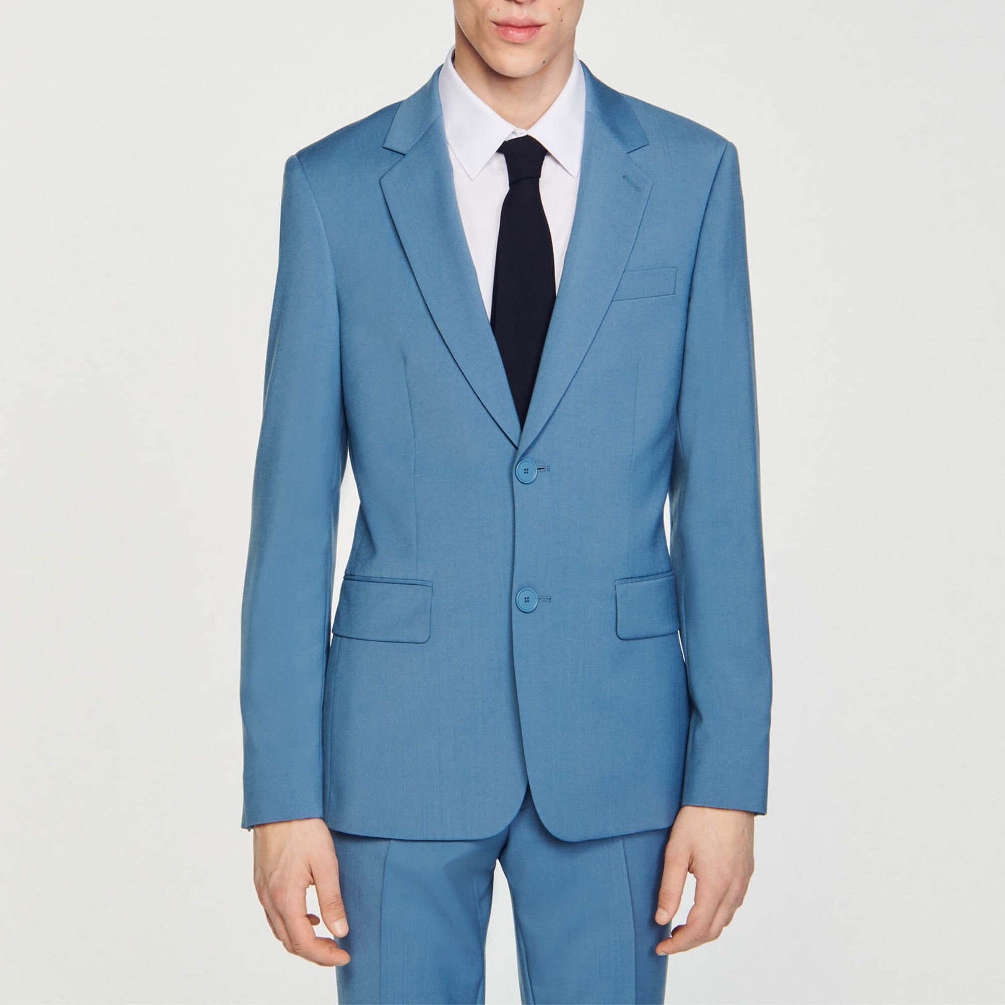 Anzugjacke aus Wolle