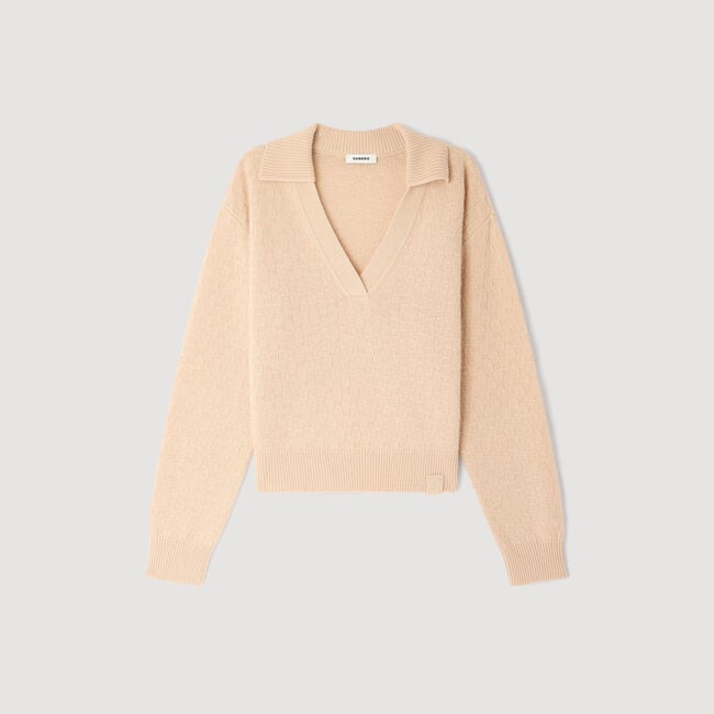 Pullover mit Polokragen