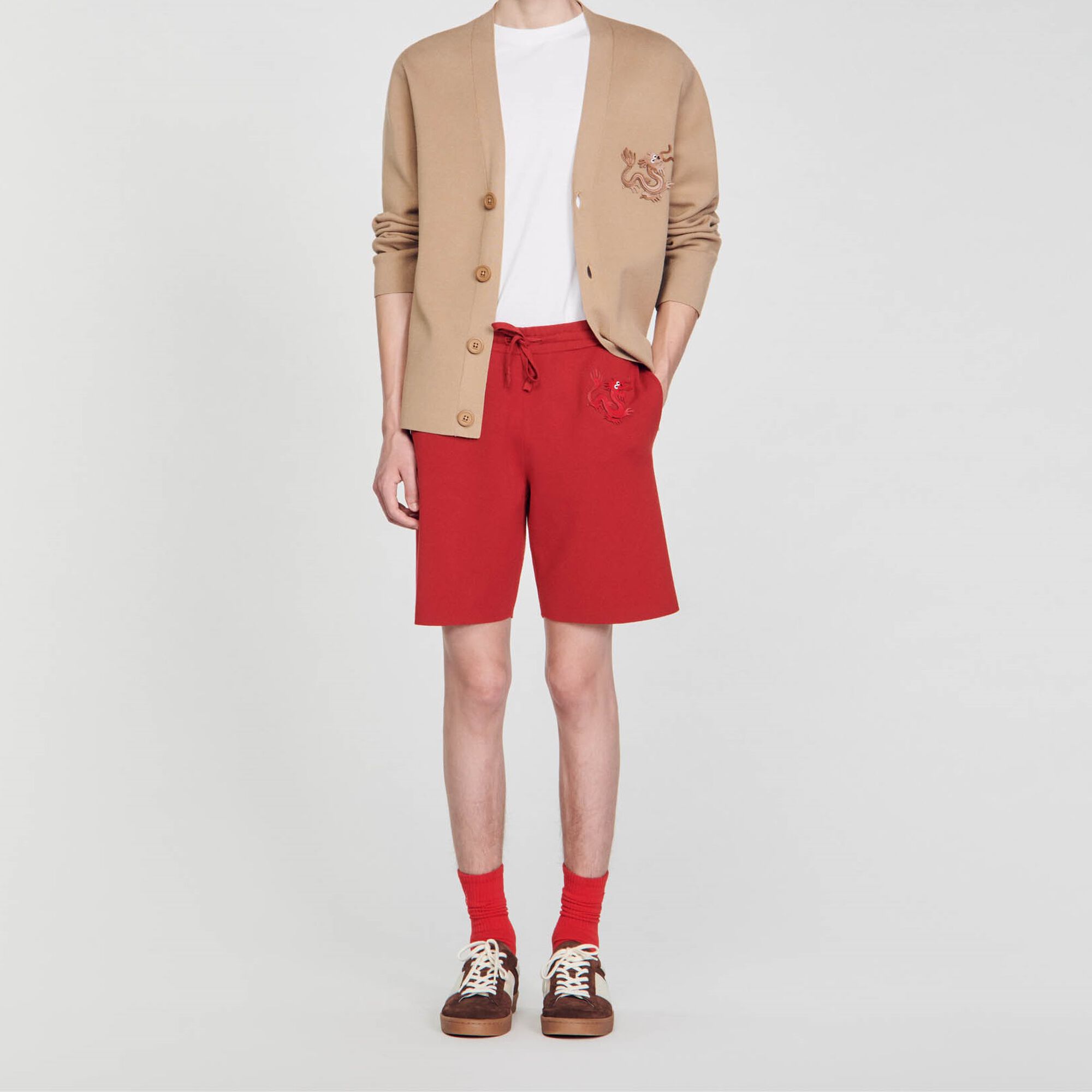 Shorts mit Drachen