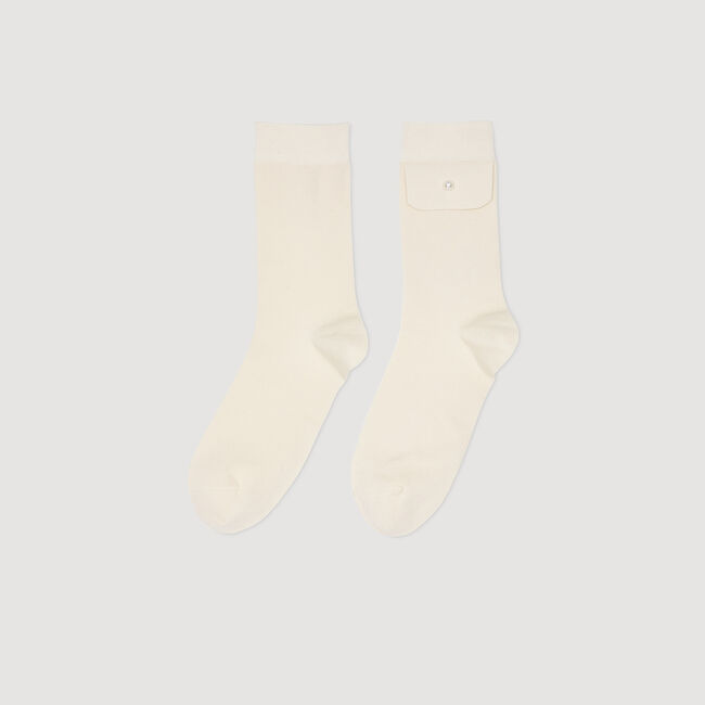 Socken mit Perlendetail