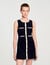 Kurzes Strickkleid aus Velours