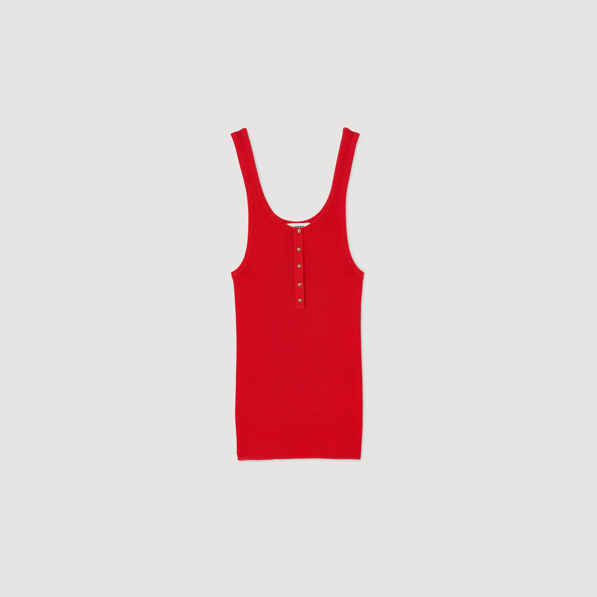 Achselshirt aus Rippstrick