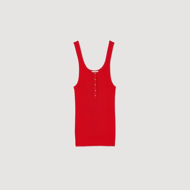 Achselshirt aus Rippstrick