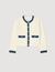 Cardigan mit Denim-Details