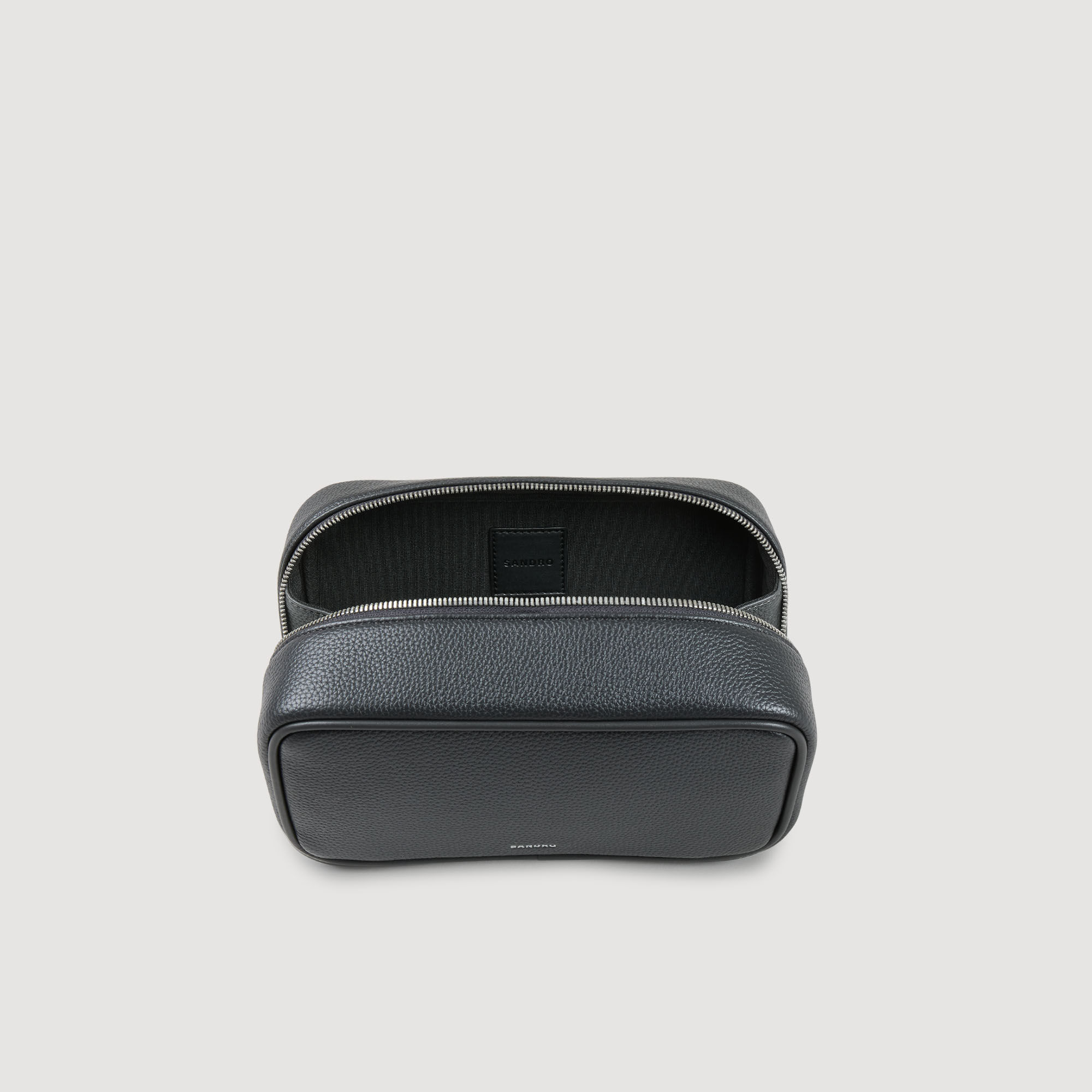 Kosmetiktasche aus grobem Canvas-Stoff