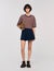 Gestreiftes T-Shirt mit Strass
