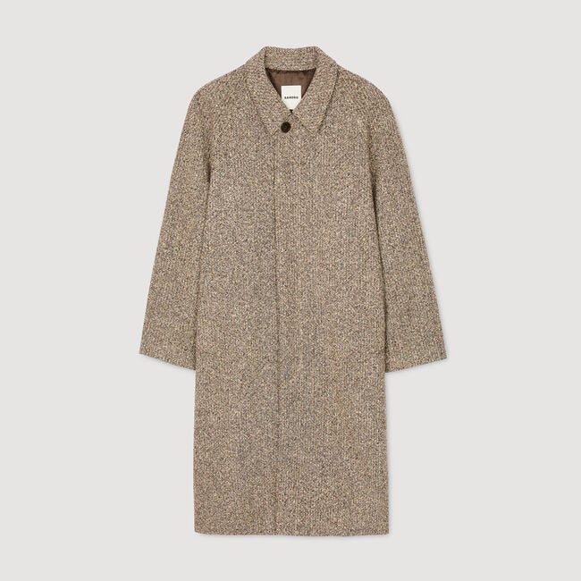 Oversize-Mantel aus Wolle