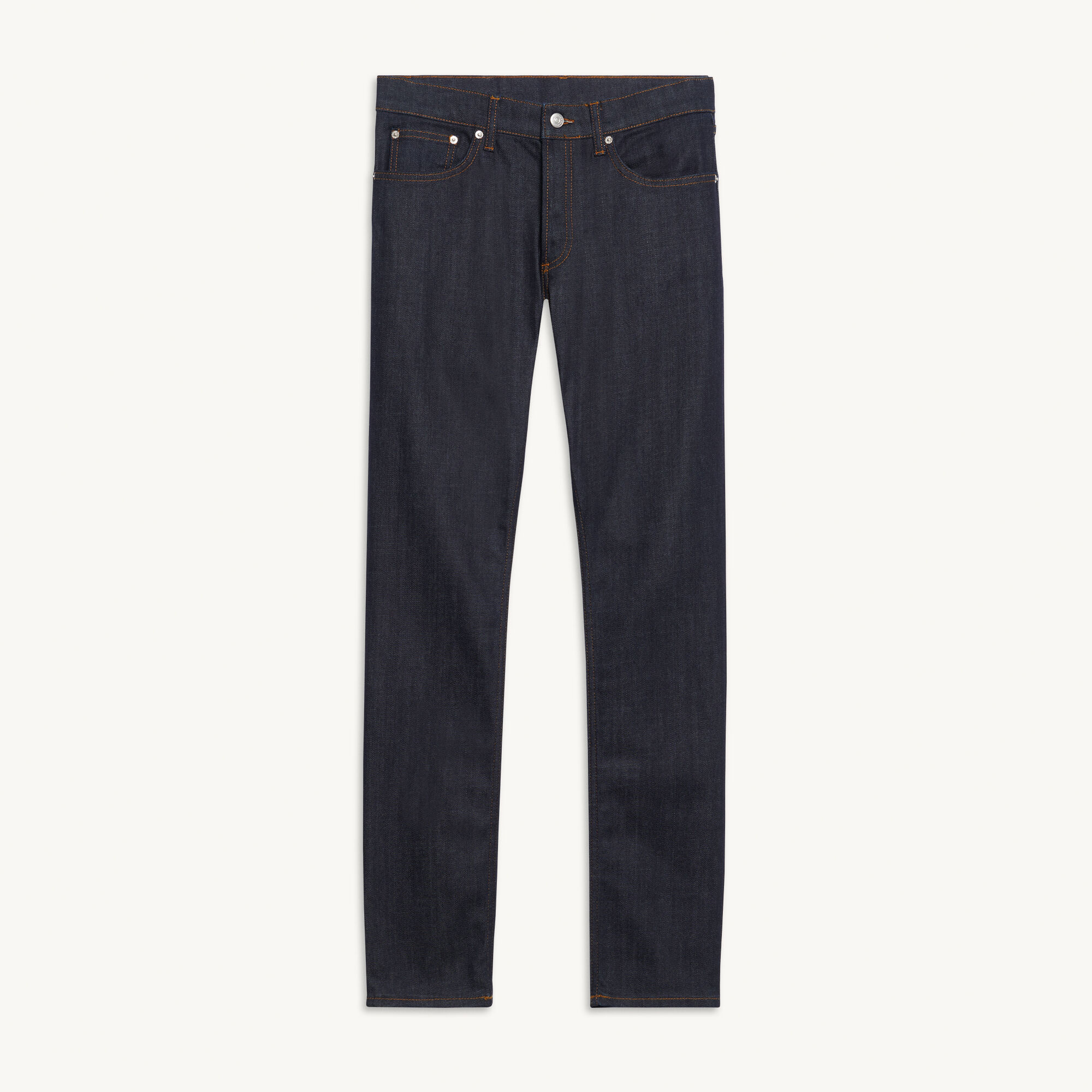 Raw-Denim-Jeans mit Skinny-Fit