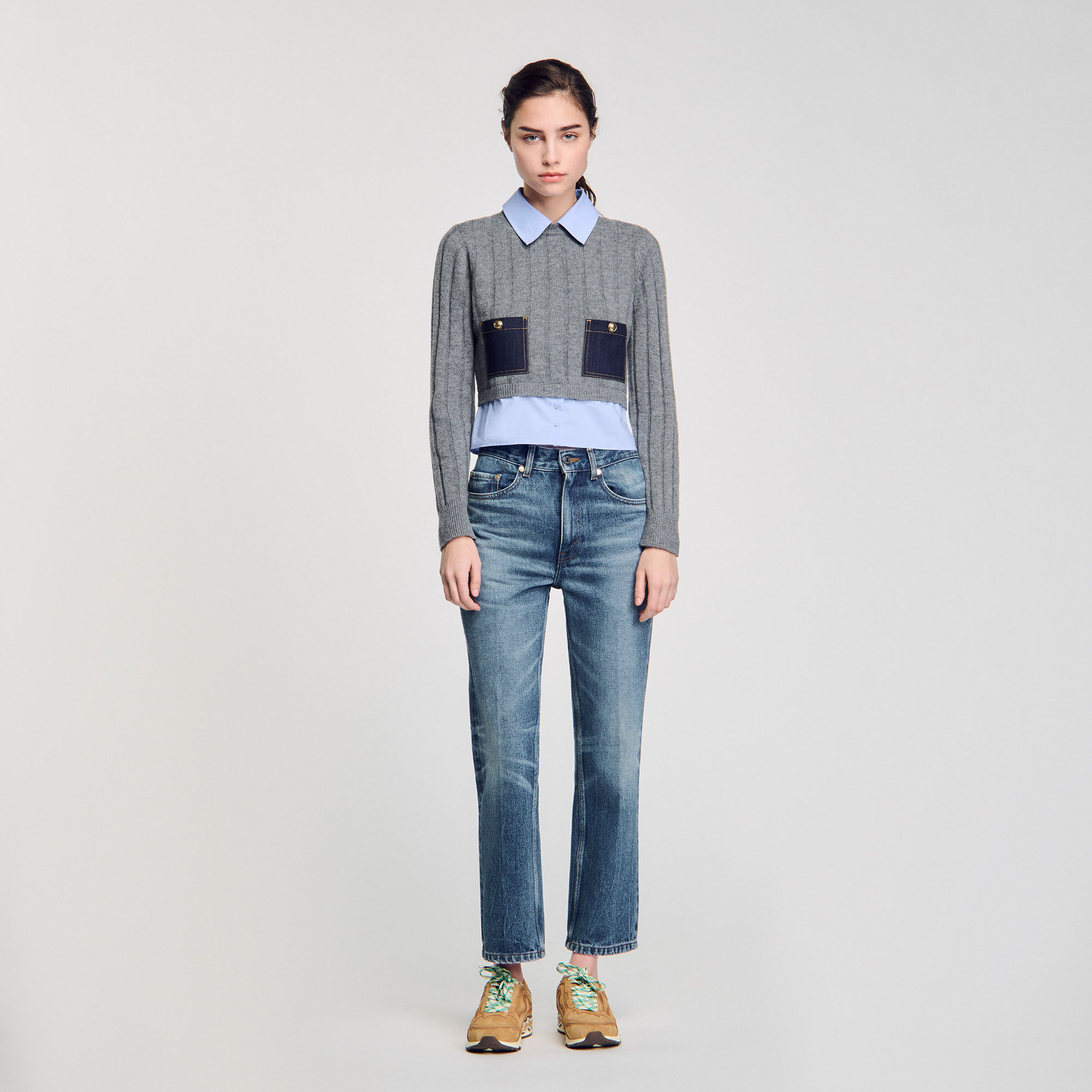 Pullover aus Kaschmir und Wolle