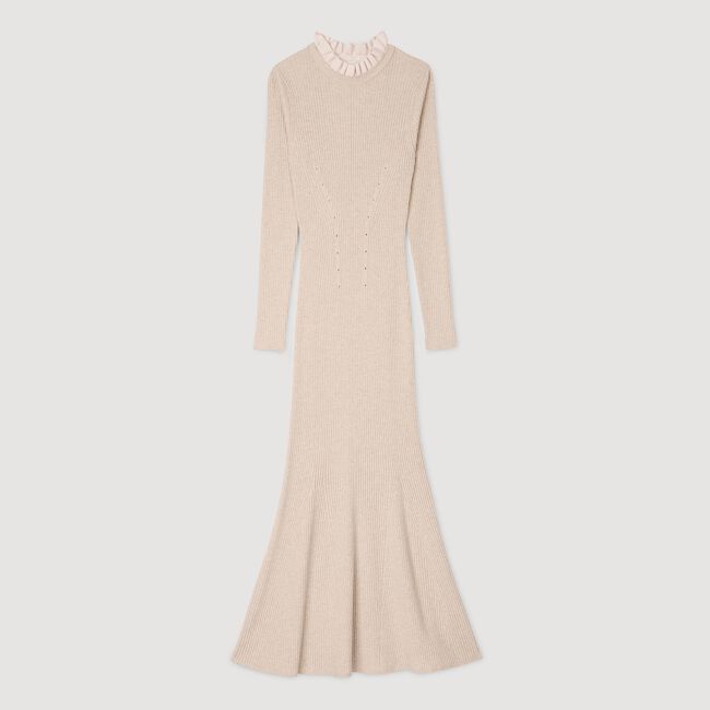 Langes Strickkleid