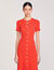Langes Strickkleid