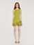 Kurzes Strickkleid mit Blumen
