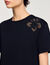 T-Shirt mit Blumenstickerei