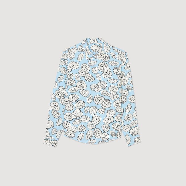 Hemd mit Kamelien-Print