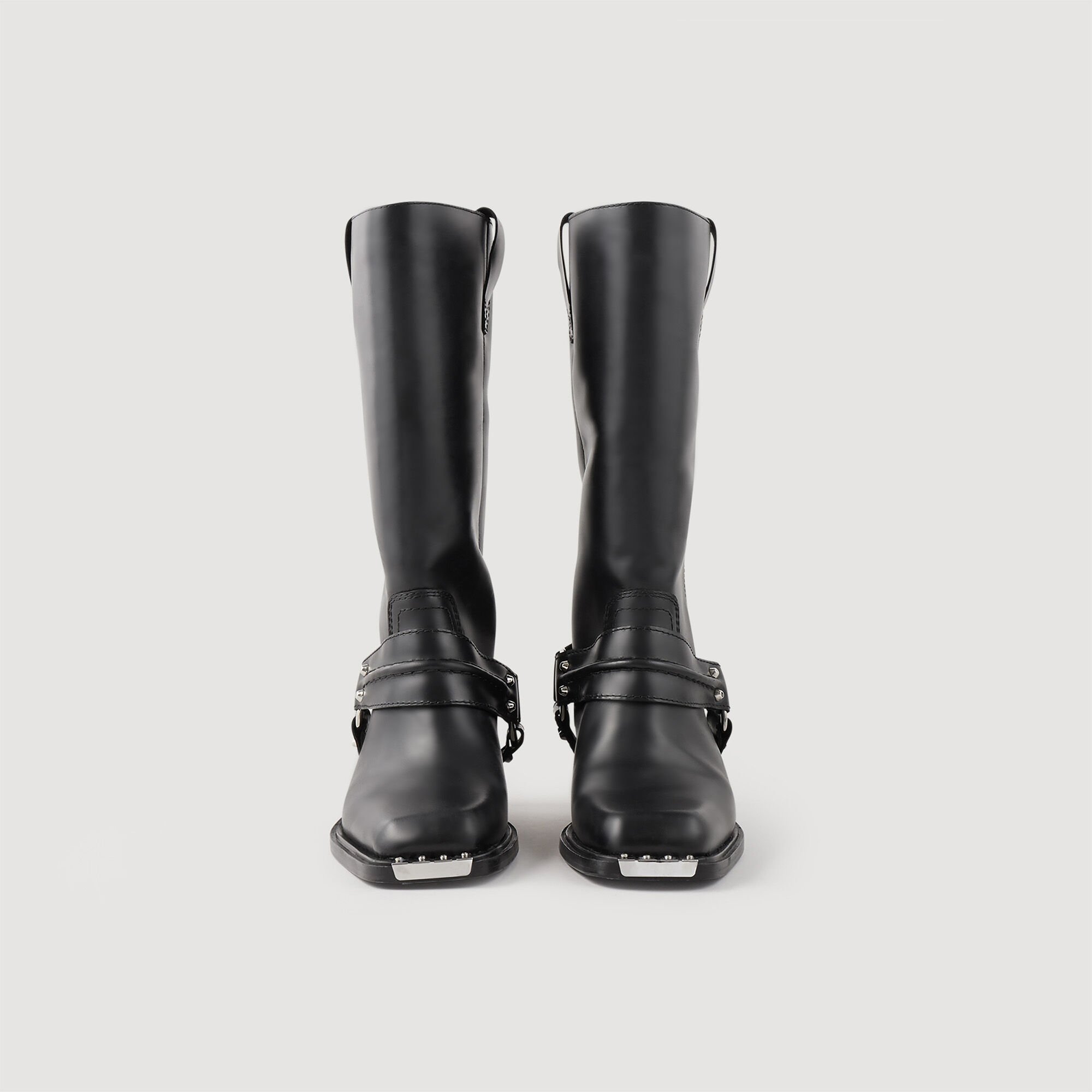 Biker Boots aus Leder