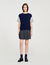 Strickpullover aus Materialmix