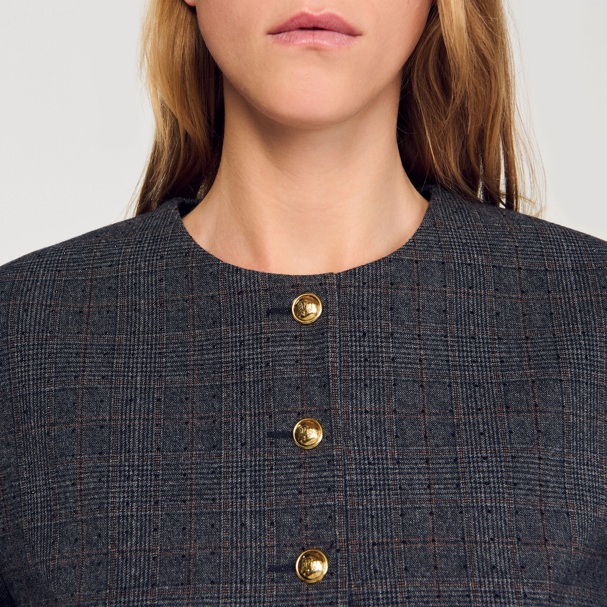 Taillierter Blazer mit Strass