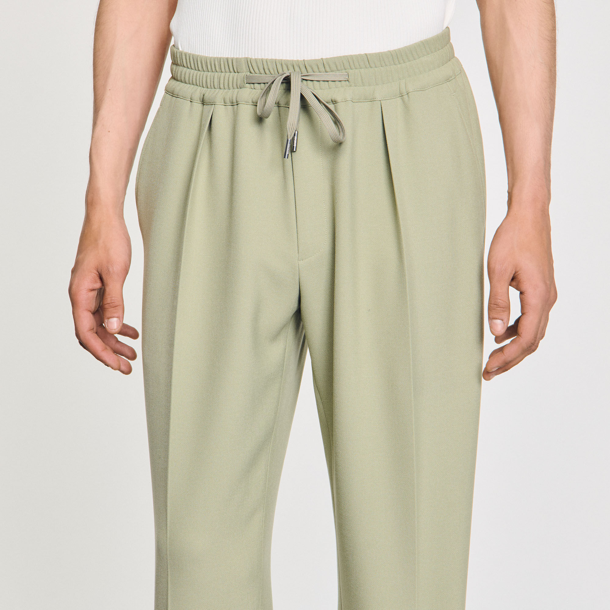 Gerade Hose mit Gummizug