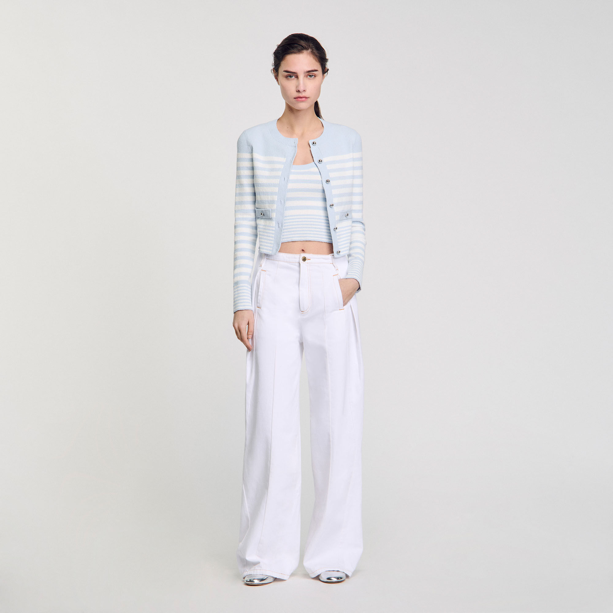 Cardigan mit Streifen