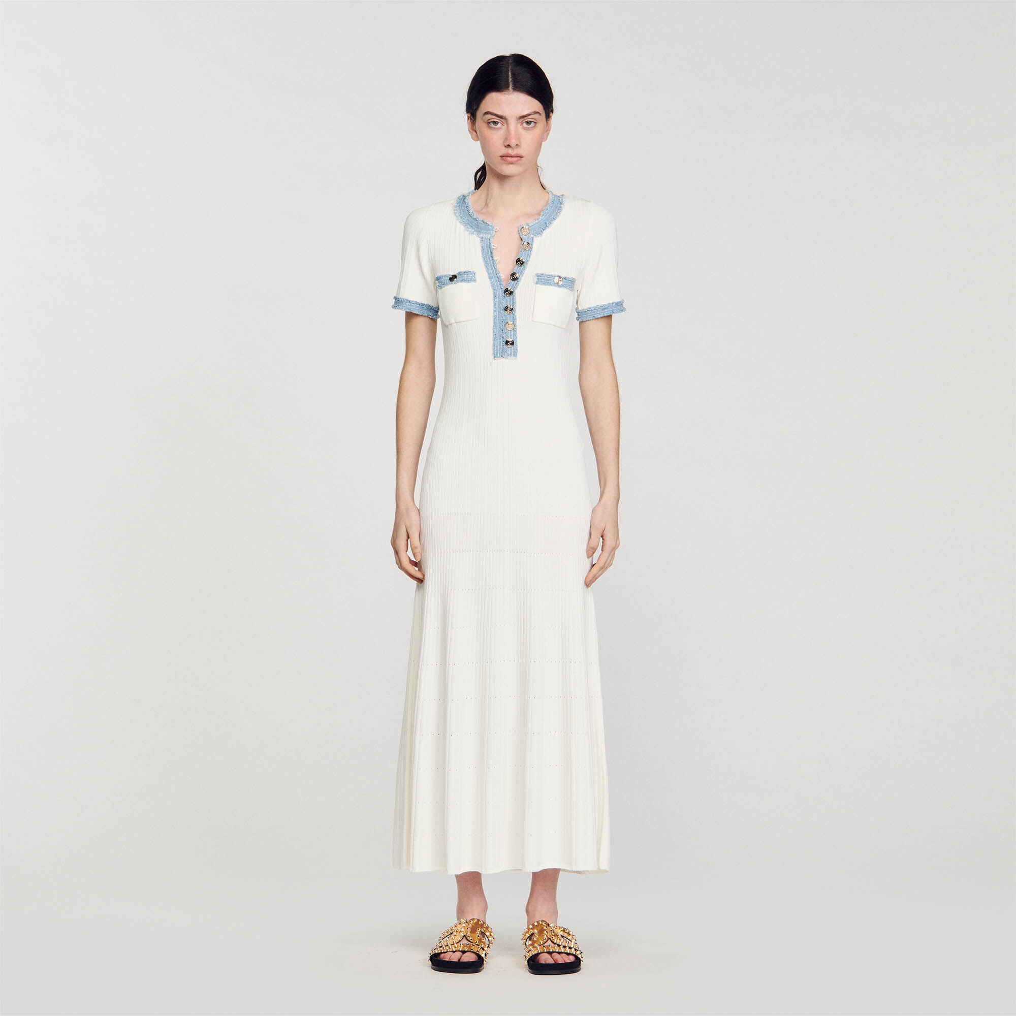 Sandro paris kleid weiss
