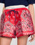 Shorts mit Bandana-Print