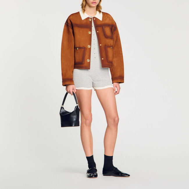 Velourslederjacke - Damen | Sandro