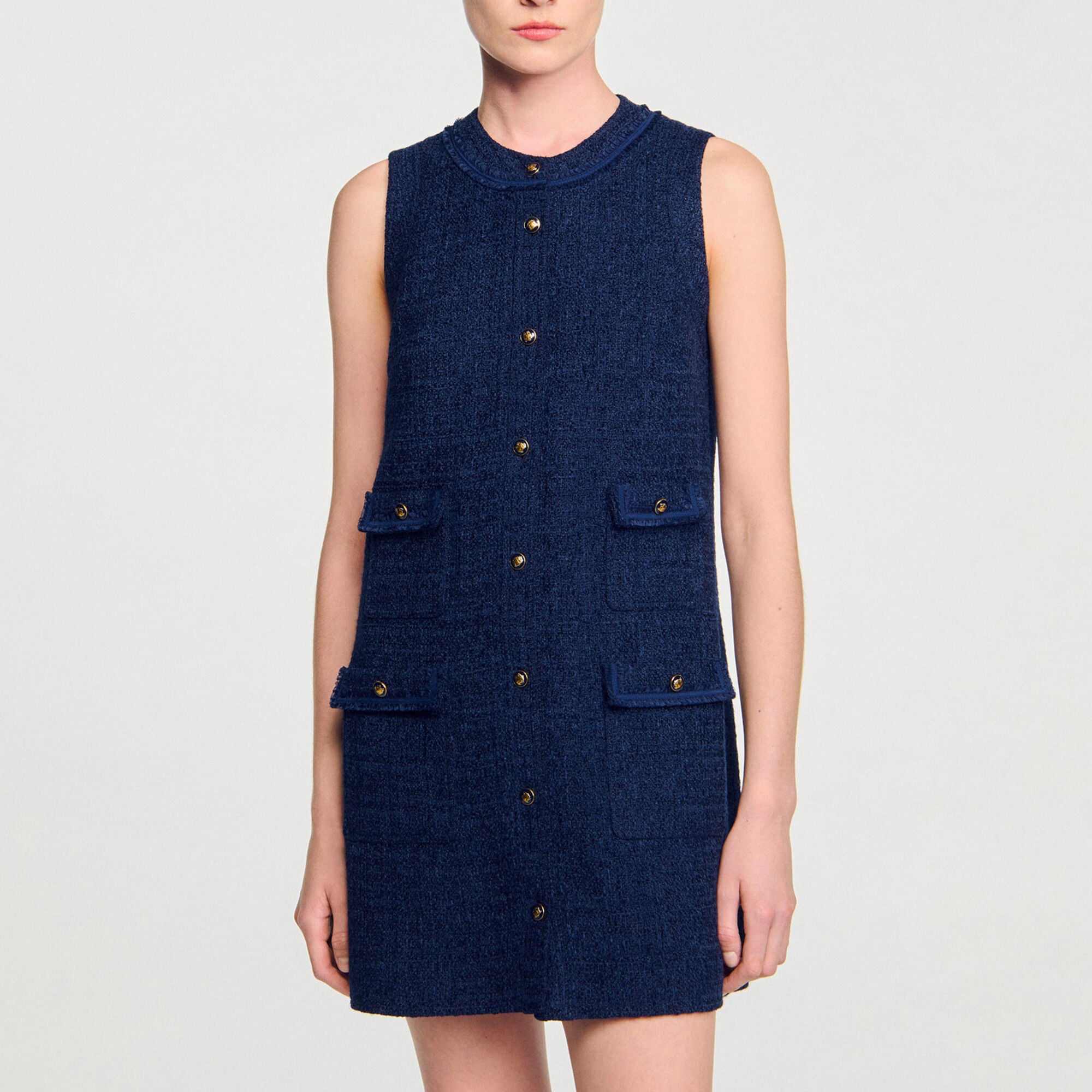 Kurzes Tweedkleid - Damen | Sandro