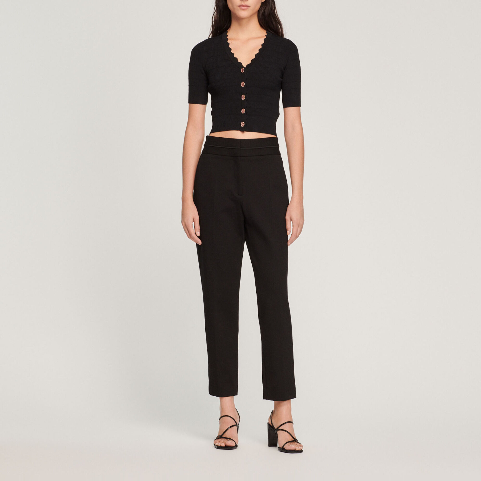 Klassische Hose mit hoher Leibhöhe