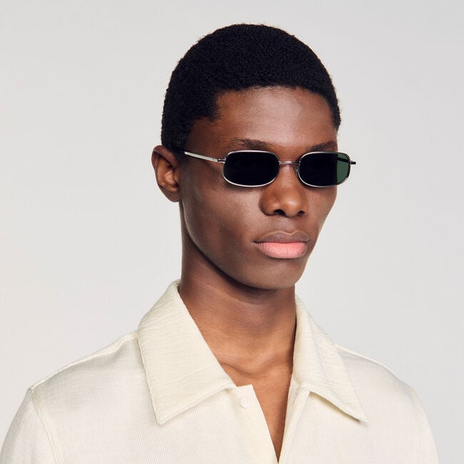 Rechteckige Sonnenbrille