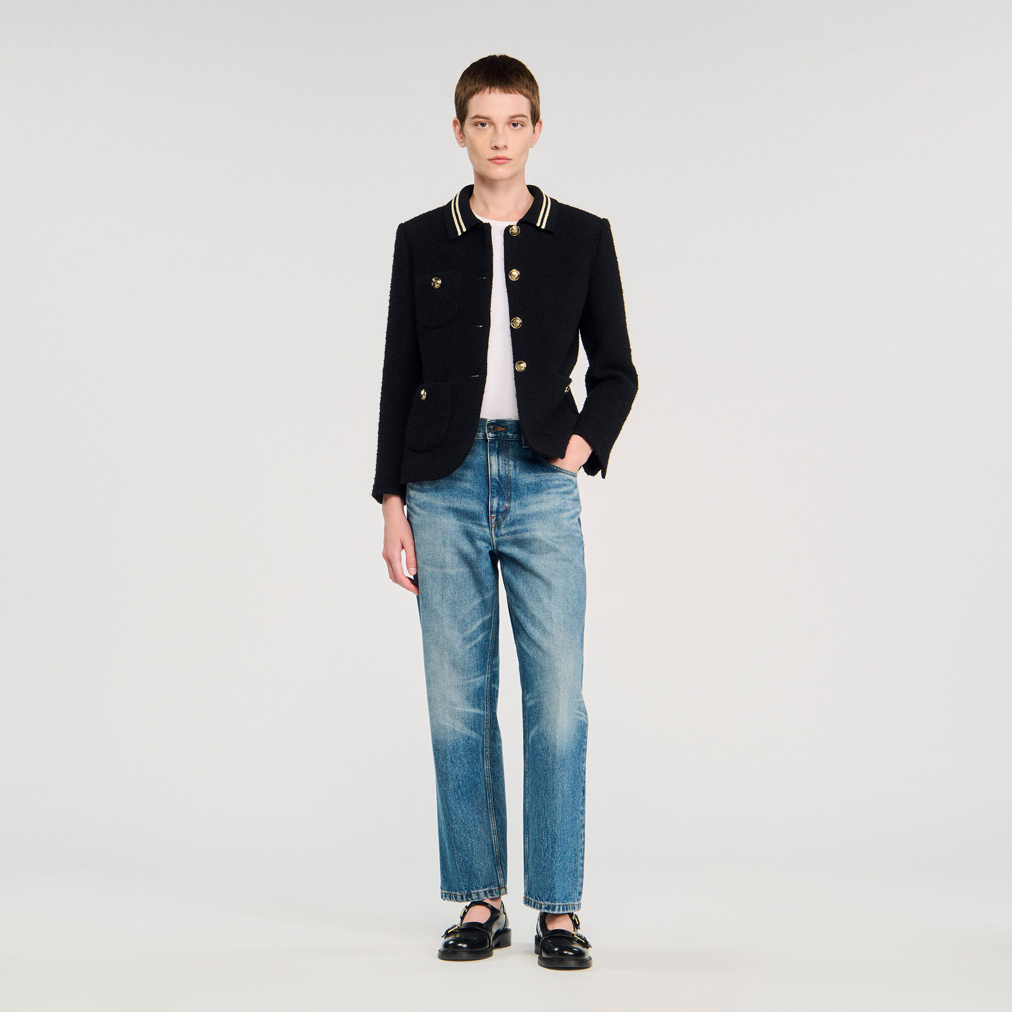 Tweed-Jacke