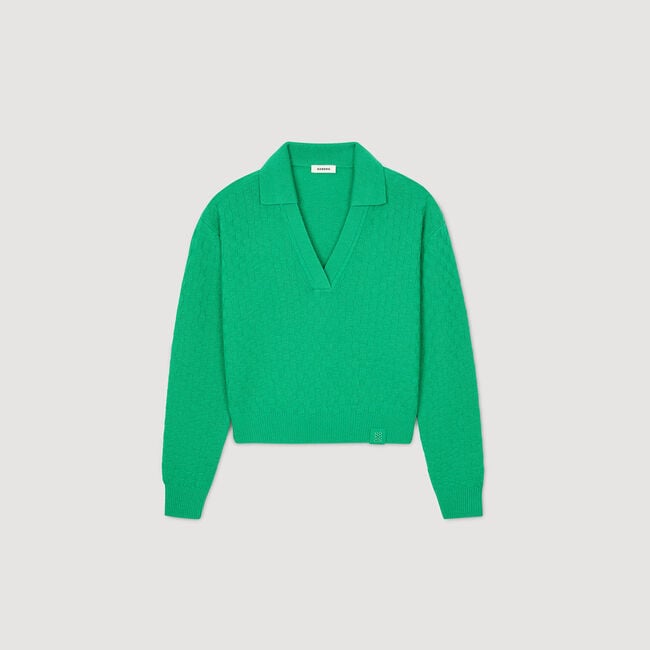 Pullover mit Polokragen