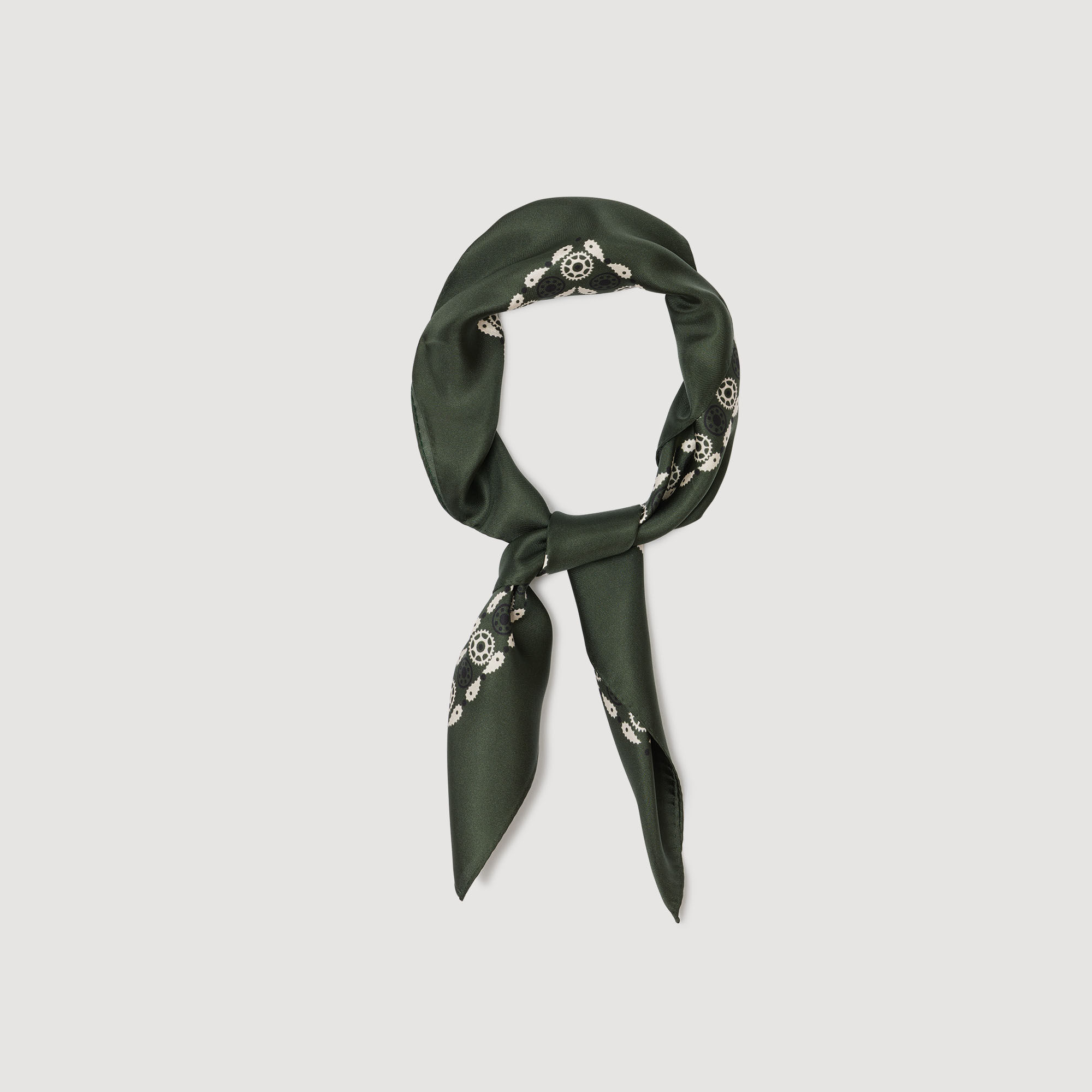 Seidenhalstuch mit Bandana-Print
