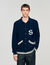 Wollcardigan mit Patch S