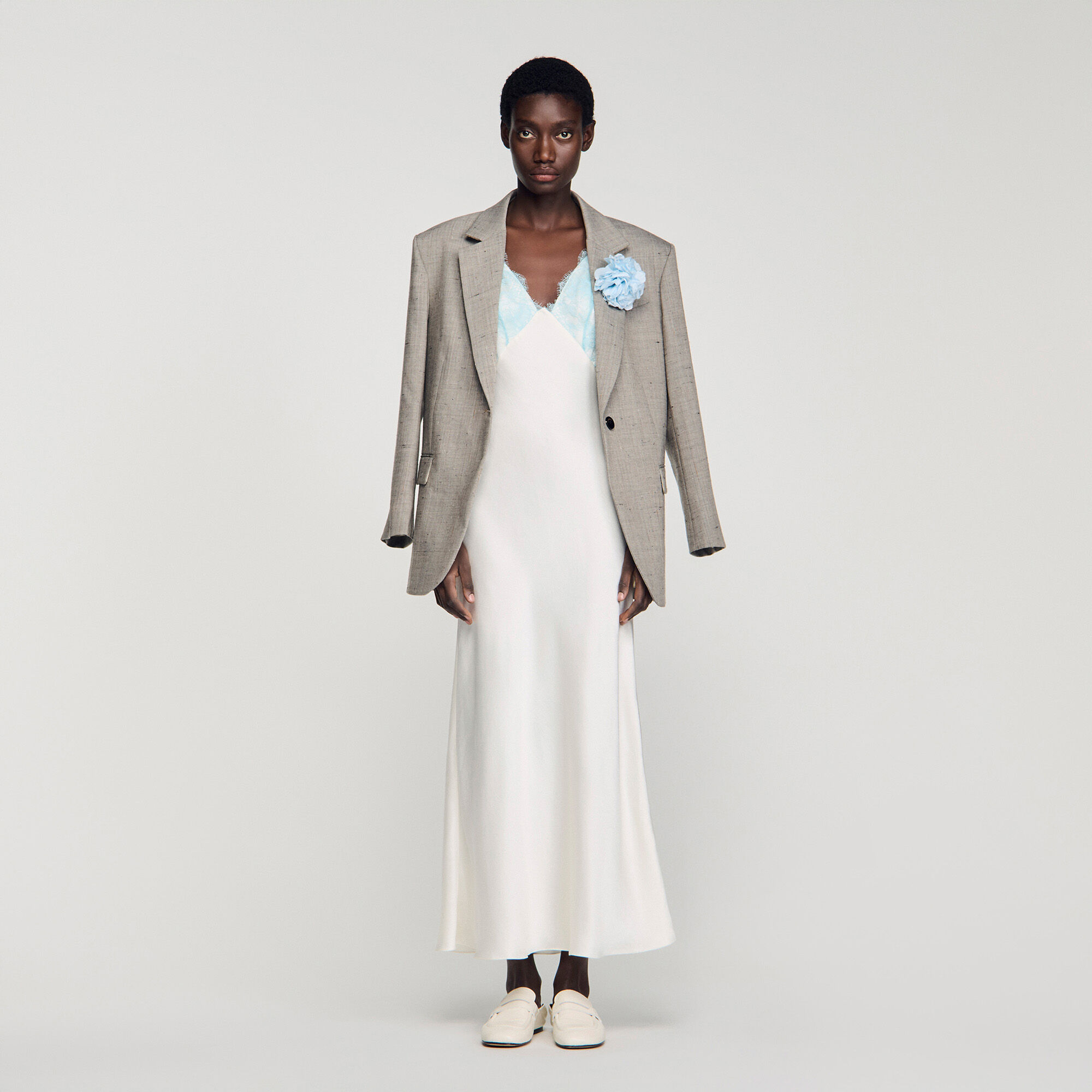 Langes Lingeriekleid