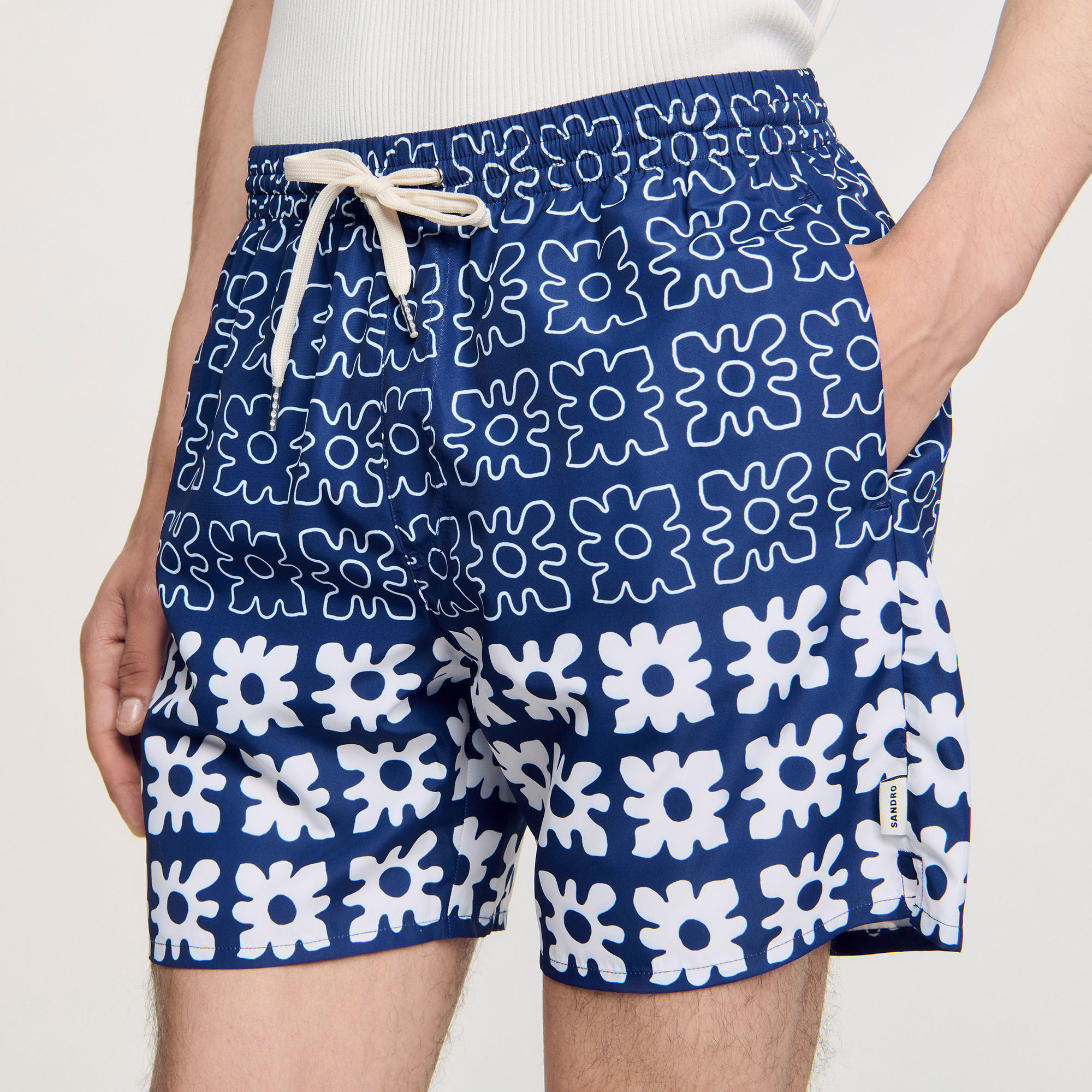 Badehose mit Blumenprint