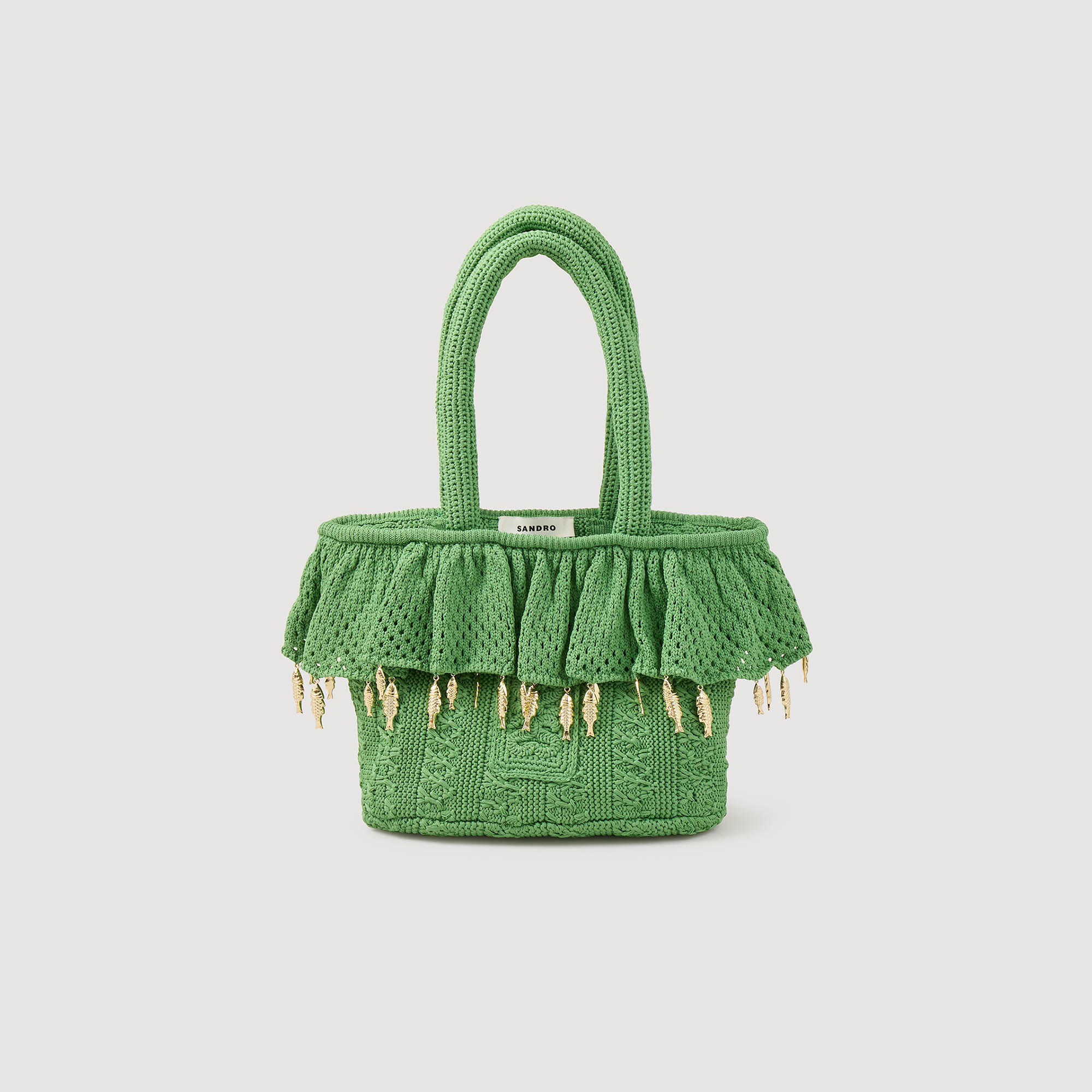 Häkeltasche mit Quasten