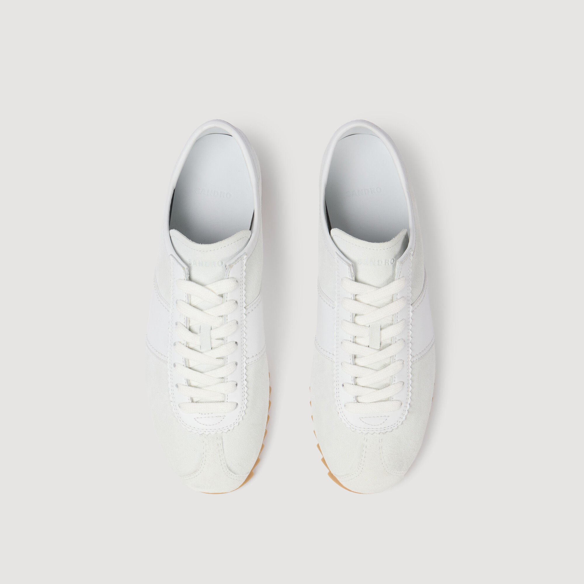 Niedrige Leder- & Wildledersneakers