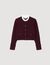 Strickcardigan mit Volantkragen